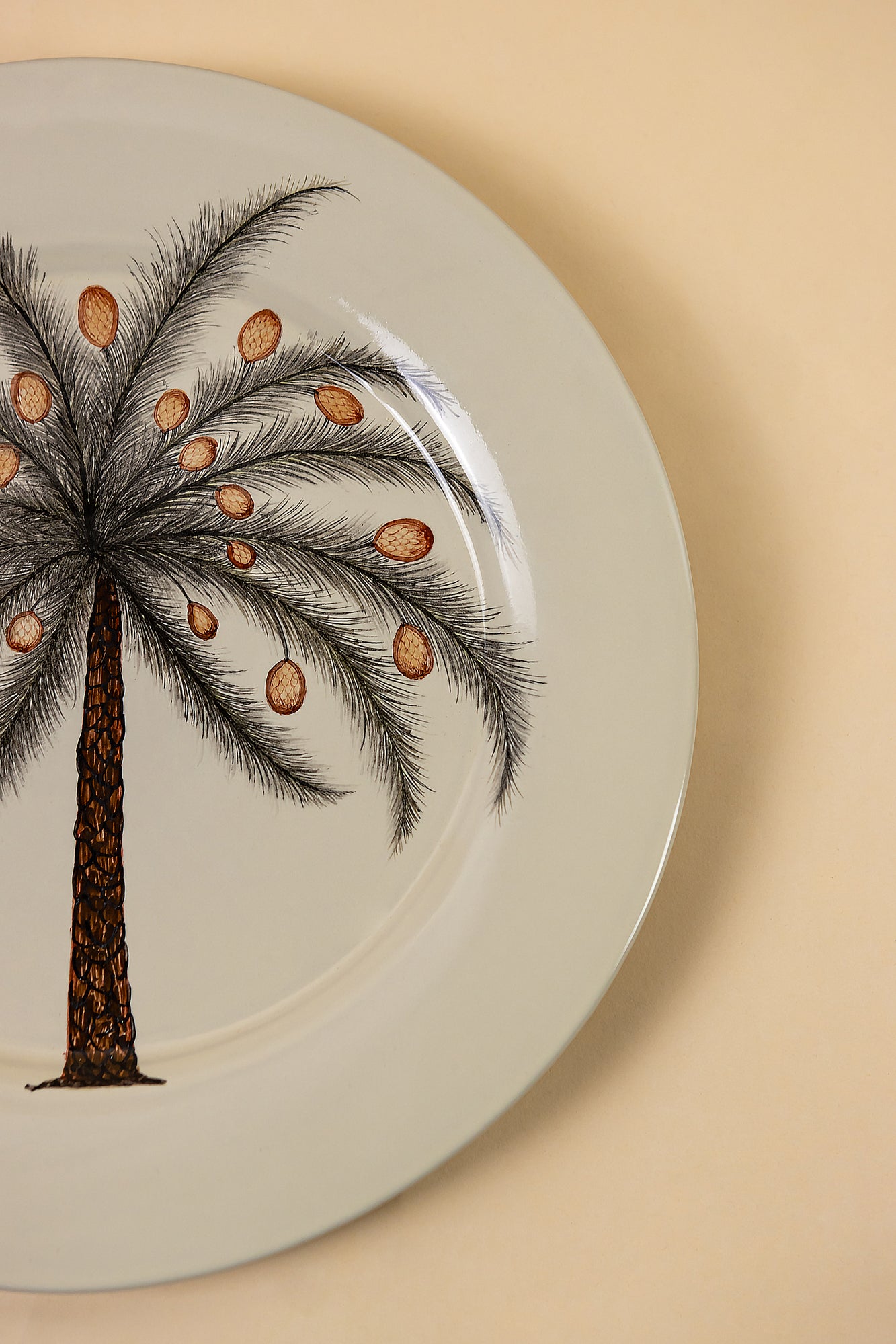 Palm Tree Dinner Plate earthyliving